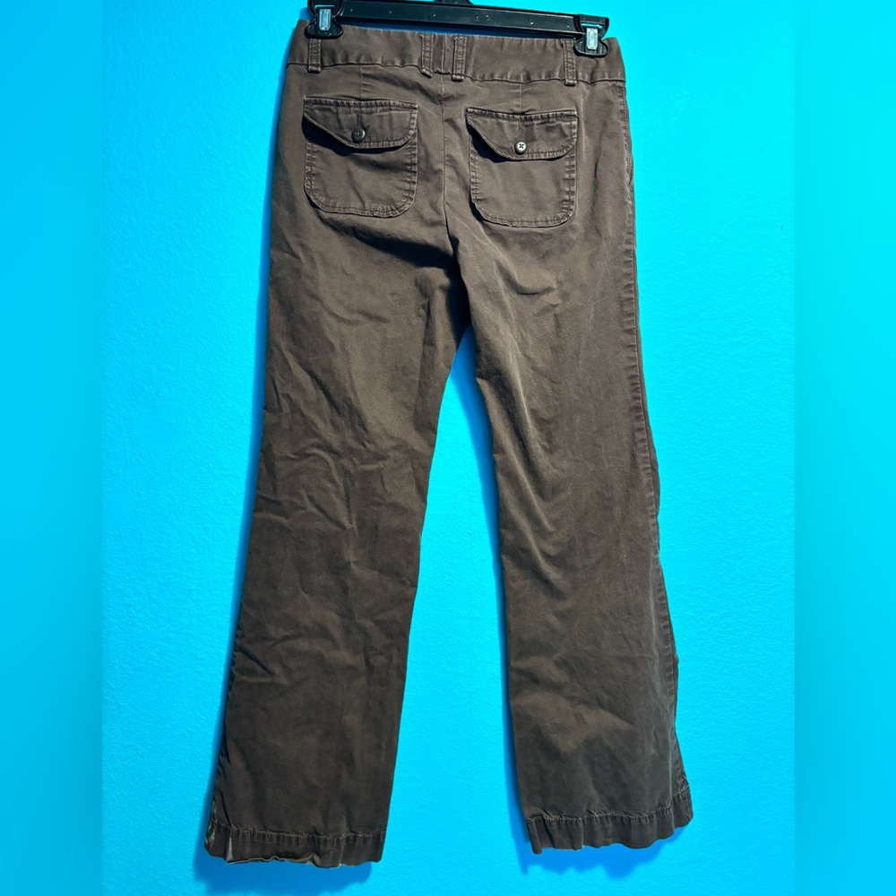 GAP Stretch Chocolate Brown Pants. Size 2. Wide leg. Trendy. - Picture 2 of 6